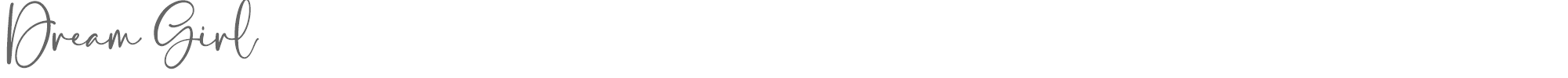 Sample characters Dream Girl Font